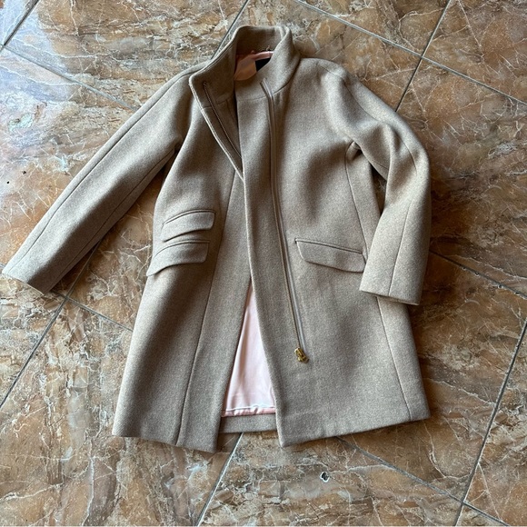 J.crew Cocoon coat in Italian stadium-cloth wool blend
